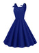 1950s Solid Bowknot Sleeveless Square Neck Dress — a 1950s silhouette that turns sidewalks into runways