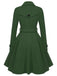 This 1950s Solid Color Lapel Slim Coat is her armor of 1950s elegance