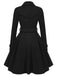 1950s Solid Color Lapel Slim Coat — 1950s style that speaks before she does