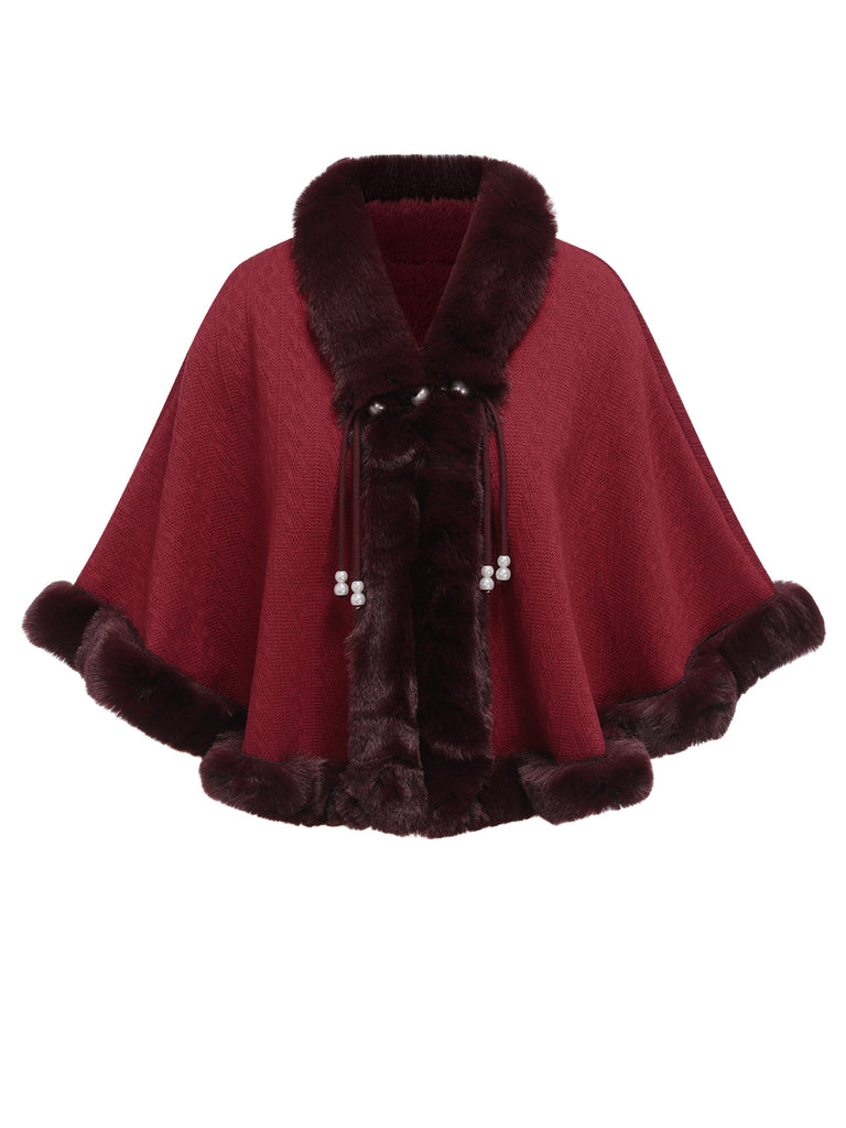 1950s Solid Fur Collar Cloak | 1950s | vintage fashion, retro style