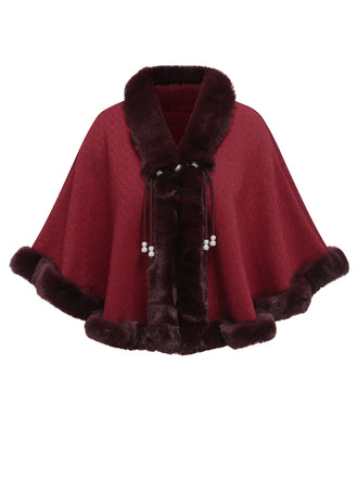 1950s Solid Fur Collar Cloak | 1950s | vintage fashion, retro style