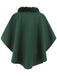 1950s Solid Furry Batwing Coat - vintage fashion, retro style