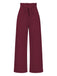 1950s Solid Hight Waist Wideleg Pants: timeless style reimagined