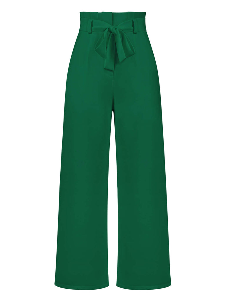1950s Solid Hight Waist Wideleg Pants — vintage elegance for the modern woman