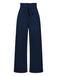 1950s Solid Hight Waist Wideleg Pants: timeless style reimagined