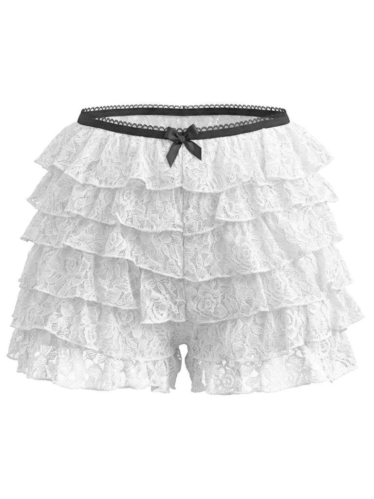 1950s Solid Lace Mini Shorts - vintage fashion, retro style