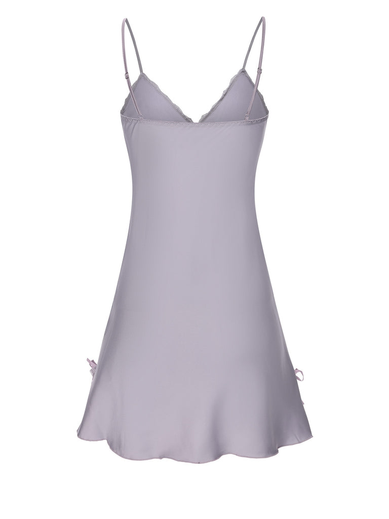 1950s Solid Lace Trimmed Straps Sleepwear, vintage fashion, retro style - perfect for women who love vintage and retro fashion