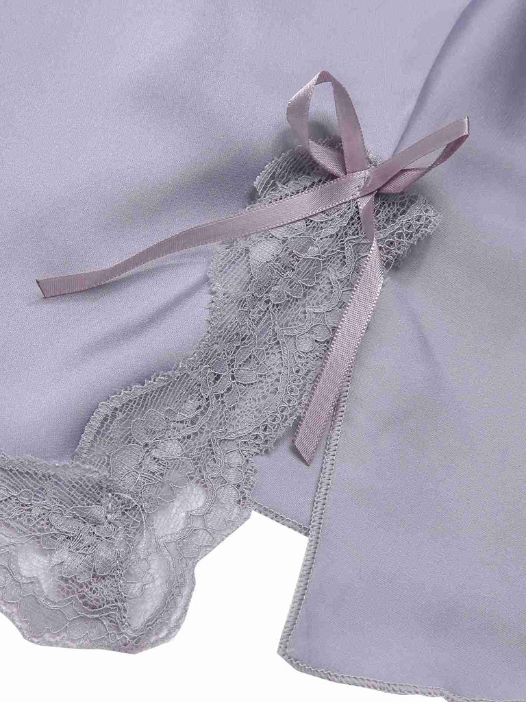1950s Solid Lace Trimmed Straps Sleepwear, vintage fashion, retro style - perfect for women who love vintage and retro fashion