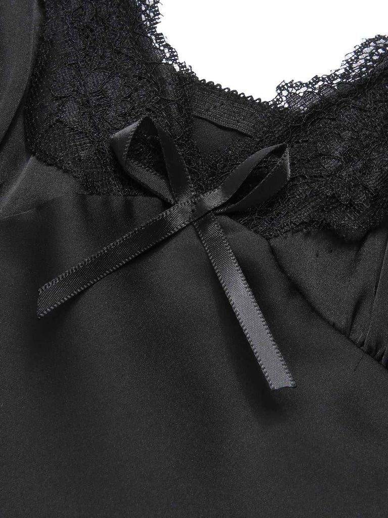 1950s Solid Lace Trimmed Straps Sleepwear, vintage fashion, retro style - perfect for women who love vintage and retro fashion