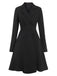 1950s Solid Lapel Double Breasted Trench Coat - vintage fashion, retro style