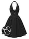 She slips into this 1950s Solid Bow Halter Dress and suddenly it's a 1950s daydream