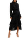 1950s Solid Ruffled Hem Pleated Dress - vintage dress, retro fashion, rockabilly