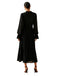 1950s Solid Ruffled Hem Pleated Dress - vintage dress, retro fashion, rockabilly