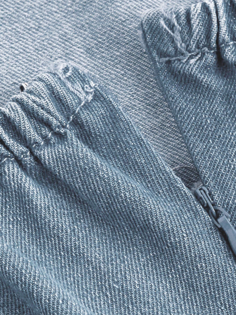 Blue 1950s Spaghetti Strap Corset Denim Dress, vintage dress, retro fashion, rockabilly, pin-up fashion - perfect for women who love vintage and retro fashion