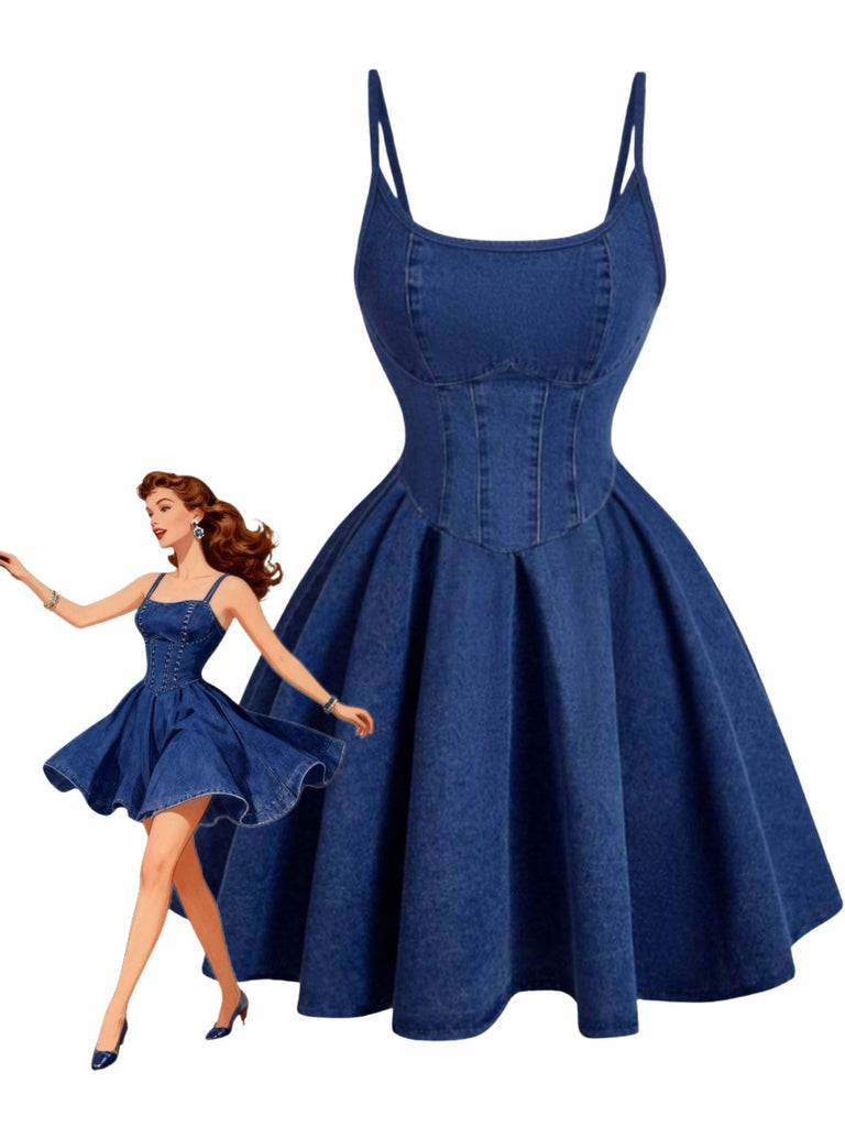 1950s Denim Vintage Classic Top 5