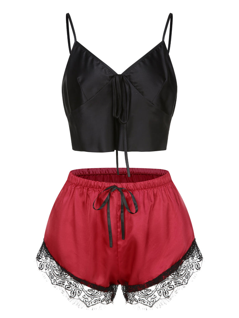 1950s Spaghetti Strap Lace Sleepwear, vintage fashion, retro style - perfect for women who love vintage and retro fashion