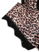 1950s Spaghetti Strap Leopard Lace Sleepwear - vintage nightgown, retro sleepwear