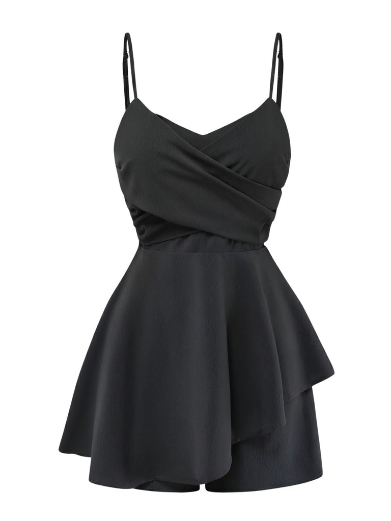 1950s Spaghetti Strap One Piece Romper 9