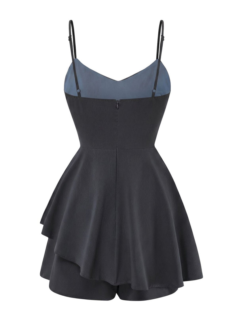 1950s Spaghetti Strap One Piece Romper 8