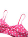 1950s Spaghetti Strap Polka Dot Striped Bow Bikini Set - vintage fashion, retro style