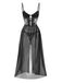 This 1950s Spaghetti Strap Sheer Lace Satin Bow Nightgown wraps her in 1950s elegance, one twirl at a time