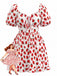 Red 1950s Vintage Retro Dress