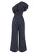 1950s Striped Slanted Shoulder Ruffle Jumpsuit, vintage romper, retro jumpsuit - perfect for women who love vintage and retro fashion