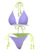1950s Tie Back Backless Braided Bikini Set, vintage swimsuit, pin-up swimwear - perfect for women who love vintage and retro fashion