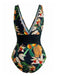 1950s Print Vintage One Piece One Piece Swimsuit 3