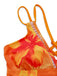 1950s V-Neck Floral Patchwork Tankini Set - vintage fashion, retro style