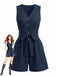 1950s V Neck Vintage Classic Jumpsuit