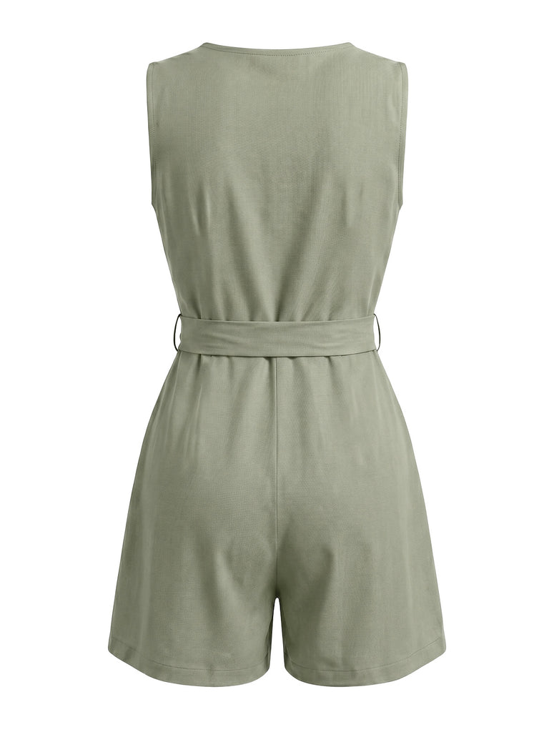 1950s V Neck Vintage Classic Jumpsuit 5