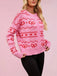 1950s Valentine's Day Heart Pattern Knit Cardigan - vintage fashion, retro style