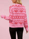 1950s Valentine's Day Heart Pattern Knit Cardigan - vintage fashion, retro style