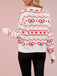 1950s Valentine's Day Heart Pattern Knit Cardigan - vintage fashion, retro style