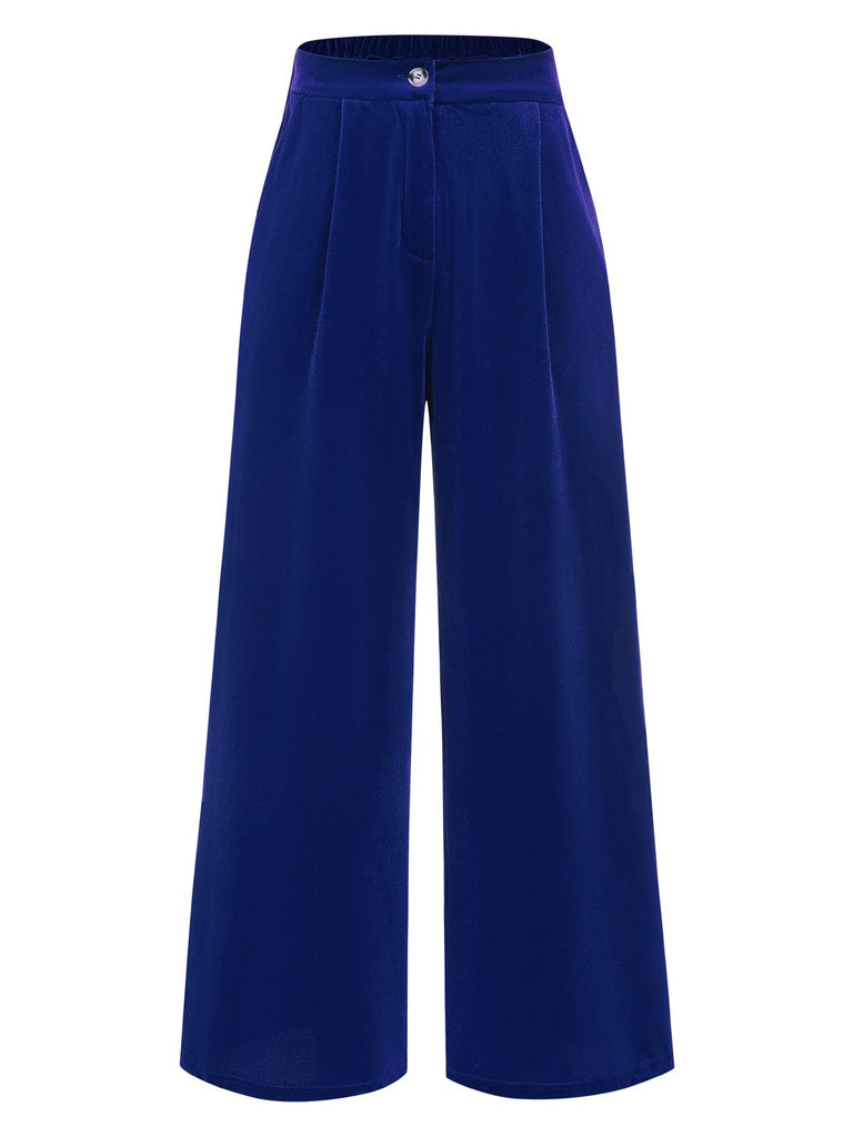 1950s Velvet High-Waist Solid Pants — 1950s style for the woman going places