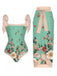 1950s Vintage Floral Swimsuit & Cover-Up, vintage swimsuit, pin-up swimwear - perfect for women who love vintage and retro fashion