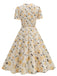 1950s Vintage Floral Swing Dress - vintage dress, retro fashion, rockabilly