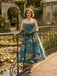 [Pre-Sale] Blue 1950s Water Lily Sweetheart Strapless Dress, vintage dress, retro fashion, rockabilly, pin-up fashion - perfect for women who love vintage and retro fashion