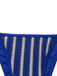 3PCS Blue 1960s Halter Striped Bikini Set & Cover Up - vintage fashion, retro style