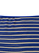3PCS Blue 1960s Halter Striped Bikini Set & Cover Up - vintage fashion, retro style