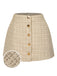 1960s A-Line Button Solid Skirt, vintage skirt, retro style - perfect for women who love vintage and retro fashion