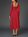 1960s Backless Lace-Up Pleated Midi Dress - vintage dress, retro fashion