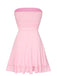 She slips into this 1960s Bandeau Solid Bodycon Dress and suddenly it's a 1960s daydream