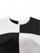 1960s Black And White Color Block Dress - vintage dress, retro fashion, classic black
