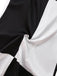 1960s Black And White Color Block Dress - vintage dress, retro fashion, classic black