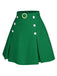 This 1960s Button Solid Belted Skirt spins 1960s stories with every step