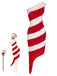 1960s Candy Cane One-Shoulder Dress — the kind of 1960s dress that makes strangers smile