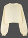 1960s Christmas Gingerbread Cropped Sweater Cardigan - vintage fashion, retro style