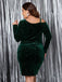 This 1960s Christmas Glitter Velvet Bodycon Dress wraps her in 1960s elegance, one twirl at a time